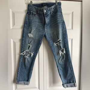 GAP Women’s Relaxed Distressed Denim Jeans